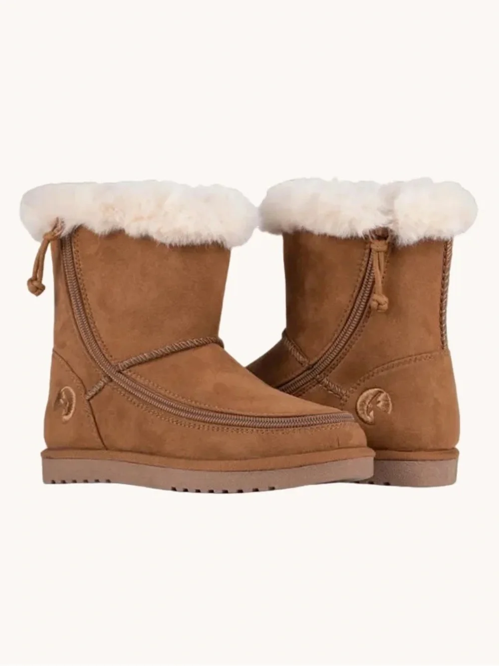 Girls' Cozy Faux-Shearling Mid-Calf Boots - Tan